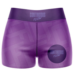 Jelly Beans High Waisted Waisted Women's Training Shorts Purple