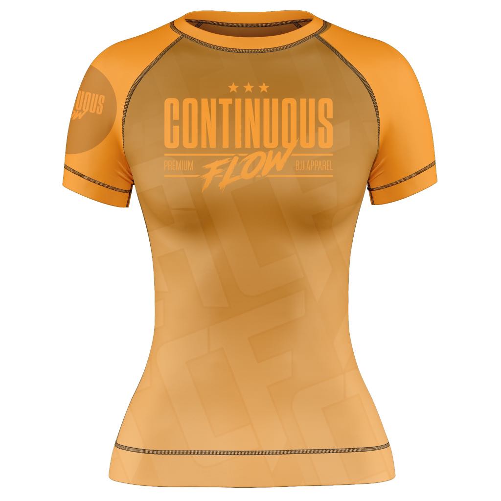 Jelly Bean Short Sleeve Rashguard Orange – Continuous Flow BJJ