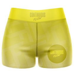 Jelly Beans High Waisted Waisted Women's Training Shorts Yellow