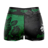 Orchid High Waisted Waisted Women's Training Shorts - Green
