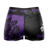Orchid High Waisted Waisted Women's Training Shorts - Purple