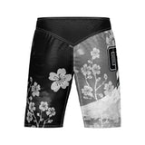 Cherry Blossom MMA Style Board Shorts Grey