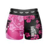 Cherry Blossoms High Waisted Waisted Women's Training Shorts Pink