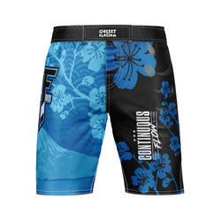 Cherry Blossom MMA Style Board Shorts Blue