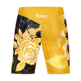 Roses MMA Style Board Shorts (Yellow)