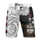 Roses MMA Style Board Shorts (White)