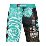 Roses MMA Style Board Shorts (Teal)
