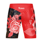 Roses MMA Style Board Shorts (Red)