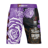Roses MMA Style Board Shorts (Purple)