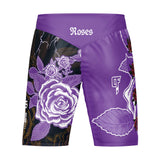 Roses MMA Style Board Shorts (Purple)