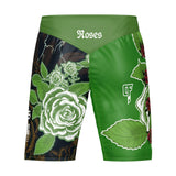 Roses MMA Style Board Shorts (Green)