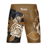Roses MMA Style Board Shorts (Brown)