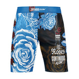 Roses MMA Style Board Shorts (Blue)