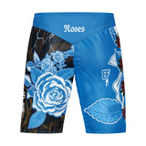 Roses MMA Style Board Shorts (Blue)