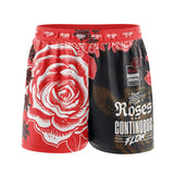 Roses Elastic Waisted Shorts (Red)