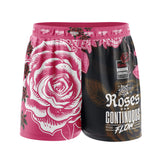 Roses Elastic Waisted Shorts (Pink)