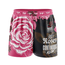 Roses Elastic Waisted Shorts (Pink)