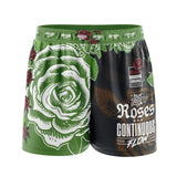 Roses Elastic Waisted Shorts (Green)