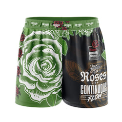 Roses Elastic Waisted Shorts (Green)