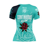 Roses Short Sleeve Rashguard (Teal)