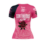 Roses Short Sleeve Rashguard (Pink)