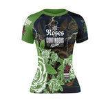 Roses Short Sleeve Rashguard (Green)