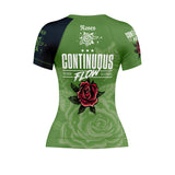 Roses Short Sleeve Rashguard (Green)