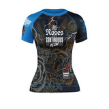 Roses Short Sleeve Rashguard (Blue)