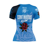 Roses Short Sleeve Rashguard (Blue)