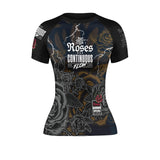 Roses Short Sleeve Rashguard (Black)