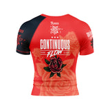 Roses Short Sleeve Rashguard (Red)