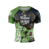 Roses Short Sleeve Rashguard (Green)