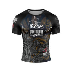 Roses Short Sleeve Rashguard (Black)