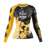 Roses Long Sleeve Rashguard (Yellow)