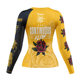 Roses Long Sleeve Rashguard (Yellow)