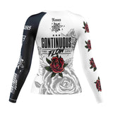 Roses Long Sleeve Rashguard (White)