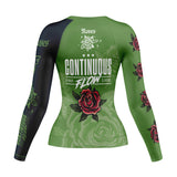 Roses Long Sleeve Rashguard (Green)