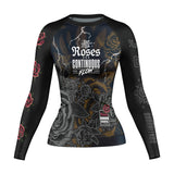 Roses Long Sleeve Rashguard (Black)
