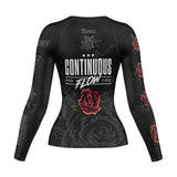 Roses Long Sleeve Rashguard (Black)
