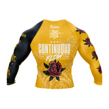 Roses Long Sleeve Rashguard (Yellow)