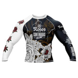 Roses Long Sleeve Rashguard (White)