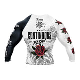 Roses Long Sleeve Rashguard (White)