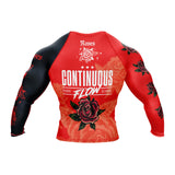 Roses Long Sleeve Rashguard (Red)