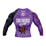 Roses Long Sleeve Rashguard (Purple)
