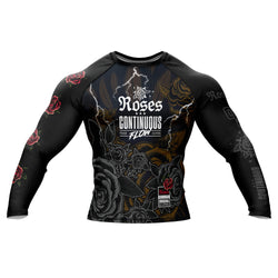 Roses Long Sleeve Rashguard (Black)