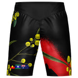 Wattle MMA Style Board Shorts Red