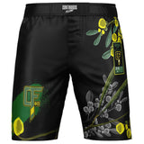 Wattle MMA Style Board Shorts Green