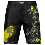 Wattle MMA Style Board Shorts Yellow