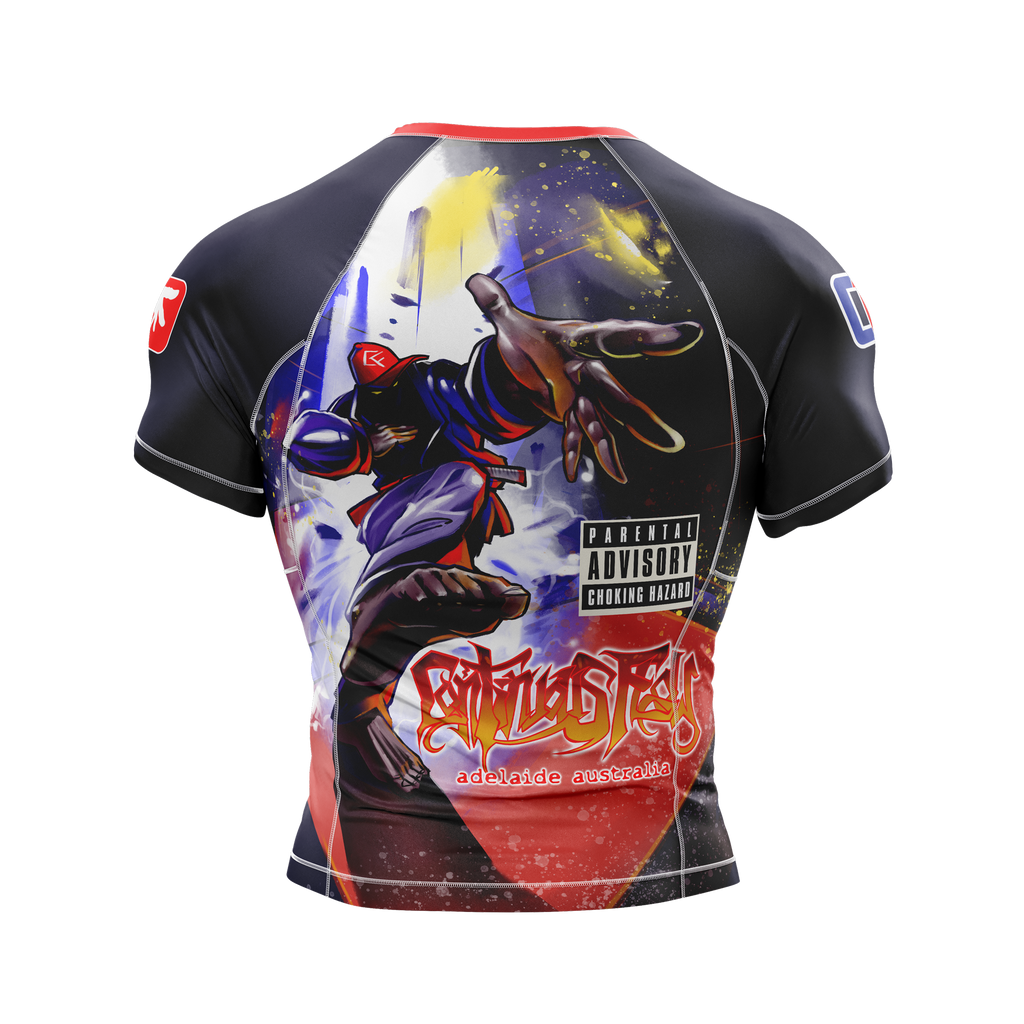 Shrimpbizkit; Keep Rollin' Short Sleeve Rashguard – Continuous Flow BJJ