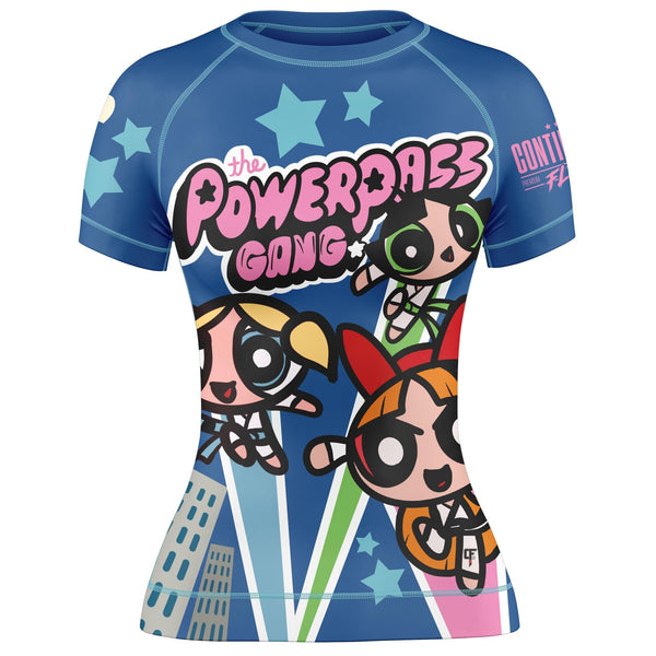 Powerpass Gang Short Sleeve Rashguard Dark Blue